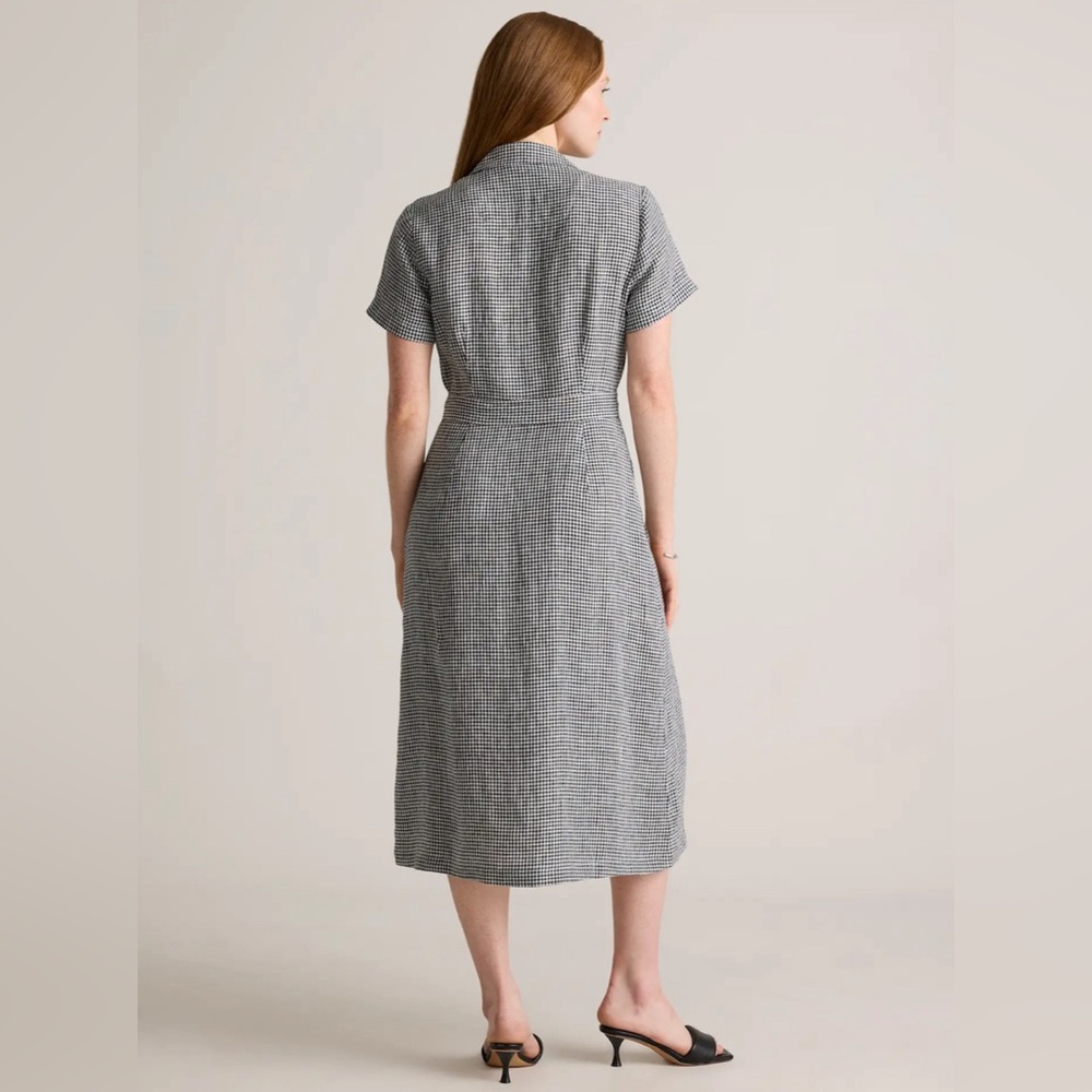 Quince 100% European Linen Button Front Dress - Picture 3 of 8